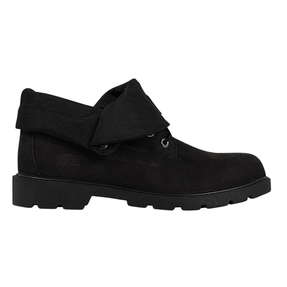 NEW TIMBERLAND Black Roll Top Boots Big Kids Style Size 1.5 Youth